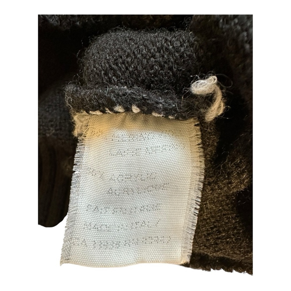 Klauss Boekler Vintage 90s Sweater Crew Neck Wool Blend Pullover Black - Medium - Picture 5 of 7